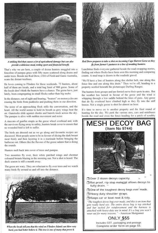 Page 3 od the Feathers and Fur article