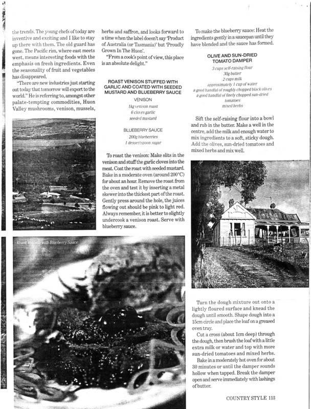 Page 4 of the Australian Coutry Style article